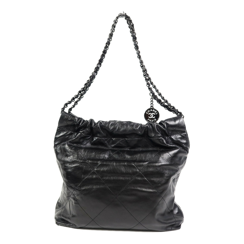 CHANEL 牛皮皮革Chanel 22 Small鏈帶肩背袋-2