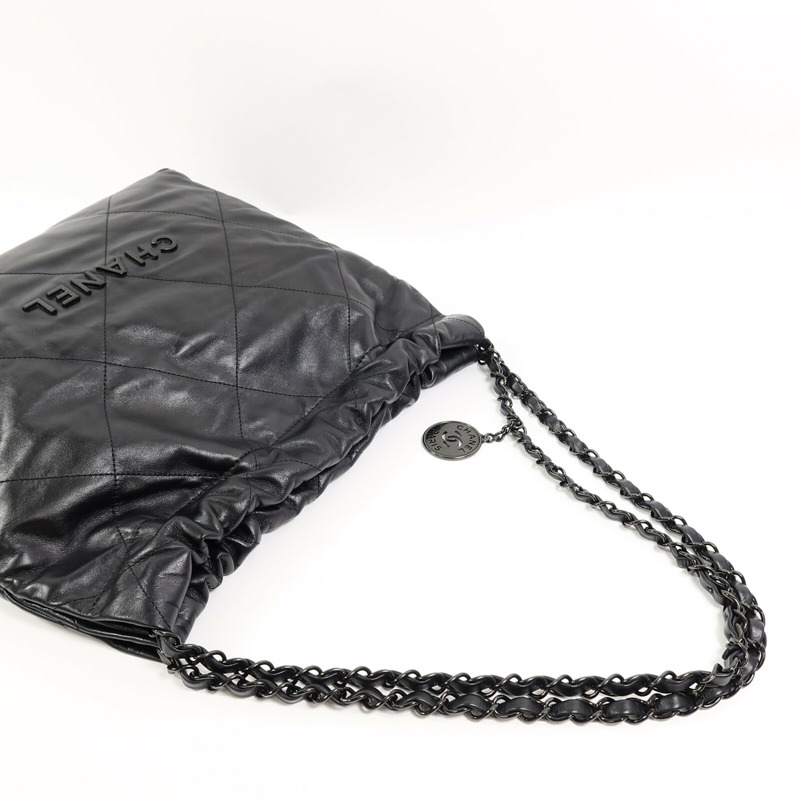 CHANEL 牛皮皮革Chanel 22 Small鏈帶肩背袋-9