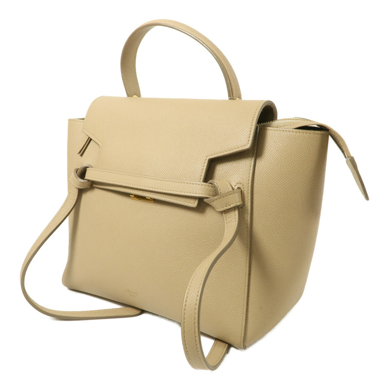 CELINE 牛皮皮革Micro Belt Bag手挽肩背兩用袋-2