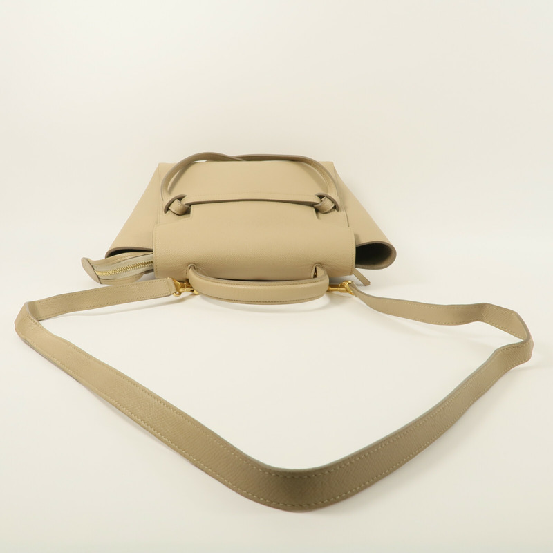 CELINE 牛皮皮革Micro Belt Bag手挽肩背兩用袋-8