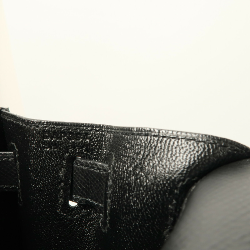 HERMES Epsom皮革Kelly 28手挽肩背兩用袋Noir-6
