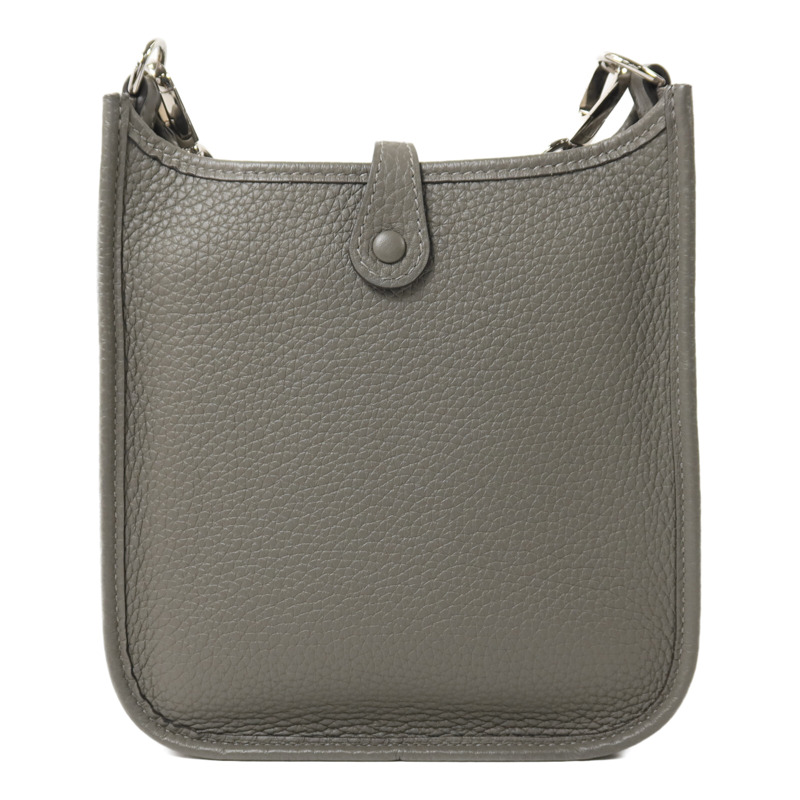 HERMES Clemence皮革Evelyne TPM肩背袋Gris Meyer-1