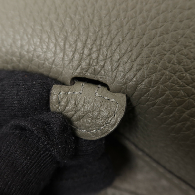 HERMES Clemence皮革Evelyne TPM肩背袋Gris Meyer-7