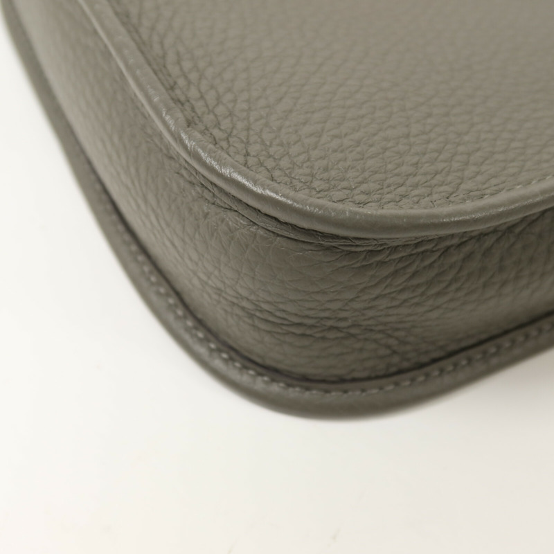 HERMES Clemence皮革Evelyne TPM肩背袋Gris Meyer-14