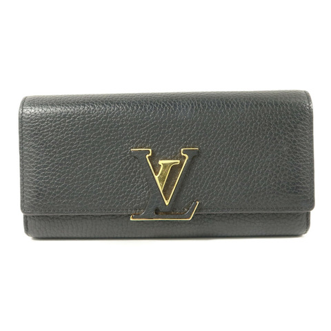 LOUIS VUITTON Taurillon Capucines Wallet長錢包