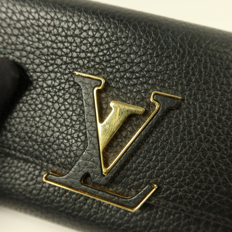 LOUIS VUITTON Taurillon Capucines Wallet長錢包-7