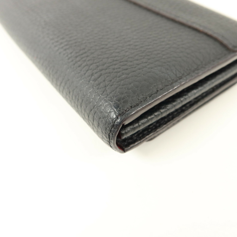 LOUIS VUITTON Taurillon Capucines Wallet長錢包-8