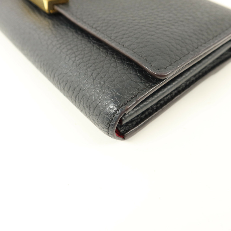 LOUIS VUITTON Taurillon Capucines Wallet長錢包-10