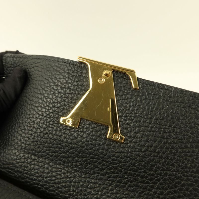 LOUIS VUITTON Taurillon Capucines Wallet長錢包-12