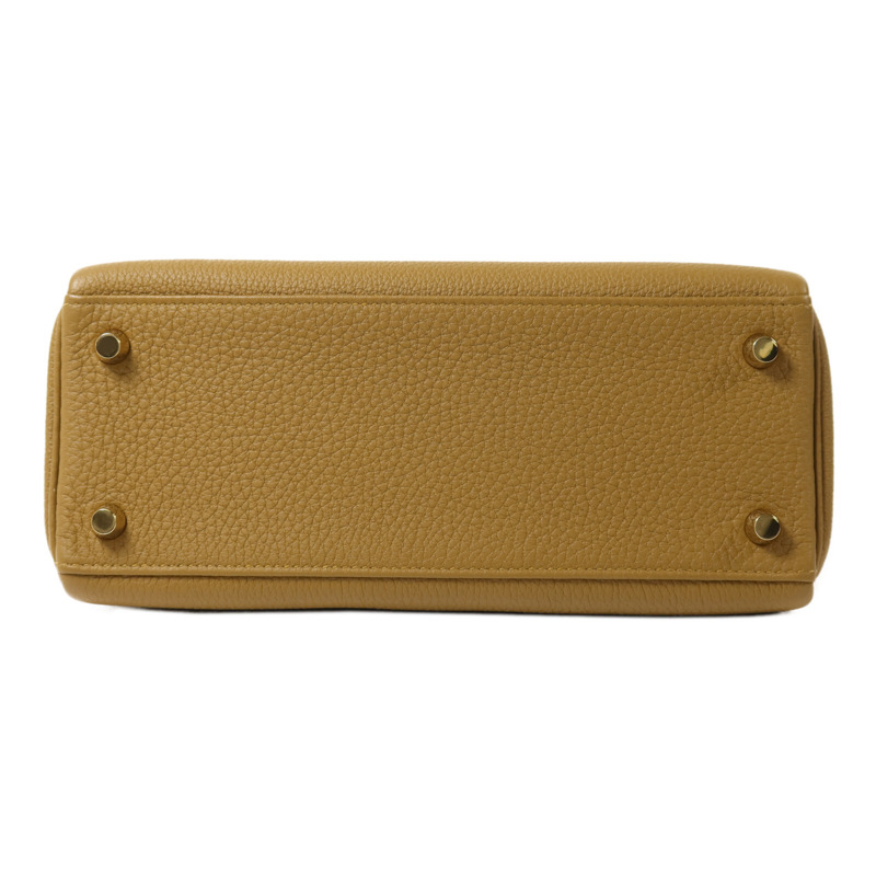 HERMES Togo皮革Kelly 25手挽肩背兩用袋Bronze Dore-3