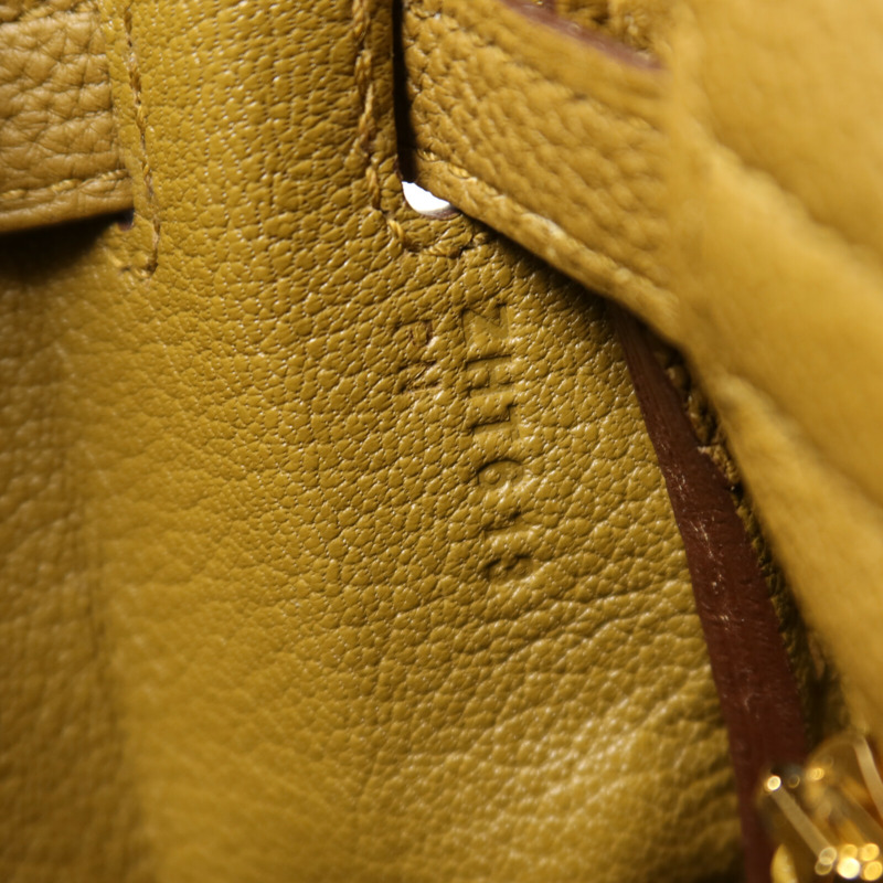 HERMES Togo皮革Kelly 25手挽肩背兩用袋Bronze Dore-6