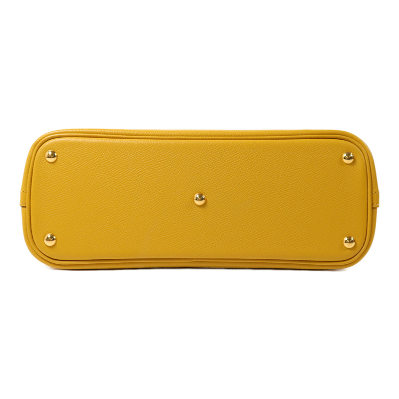 HERMES Epsom皮革Bolide 27手挽肩背兩用袋Jaune Ambre-3
