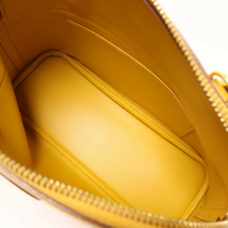 HERMES Epsom皮革Bolide 27手挽肩背兩用袋Jaune Ambre-4