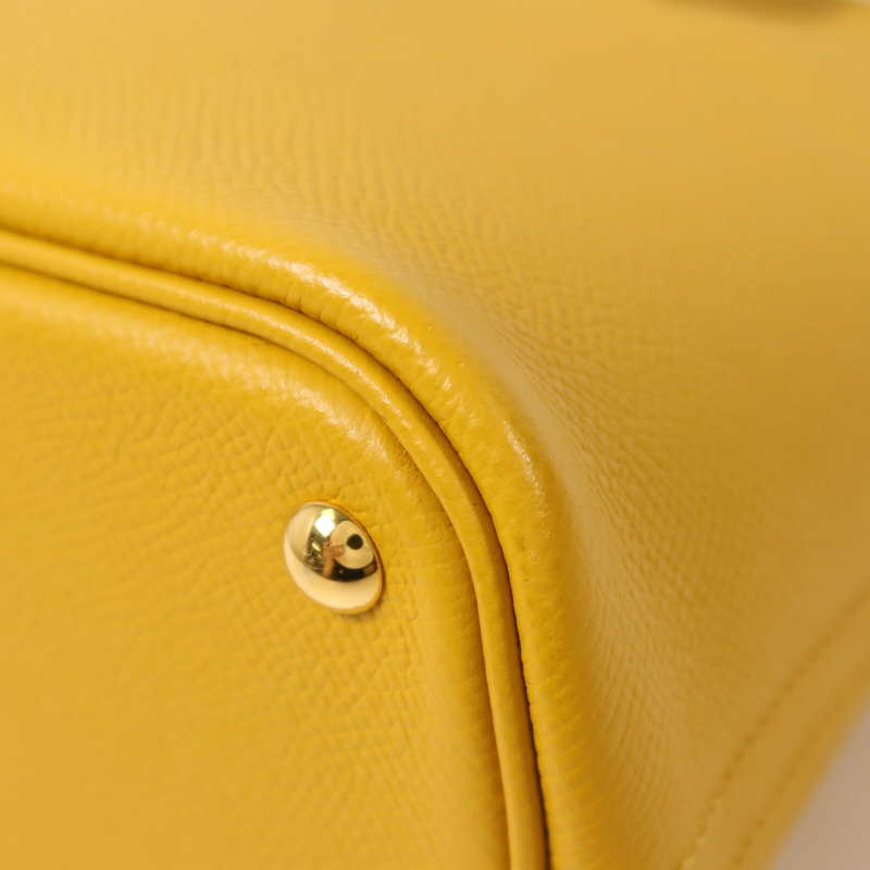 HERMES Epsom皮革Bolide 27手挽肩背兩用袋Jaune Ambre-11