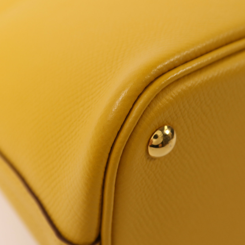 HERMES Epsom皮革Bolide 27手挽肩背兩用袋Jaune Ambre-12