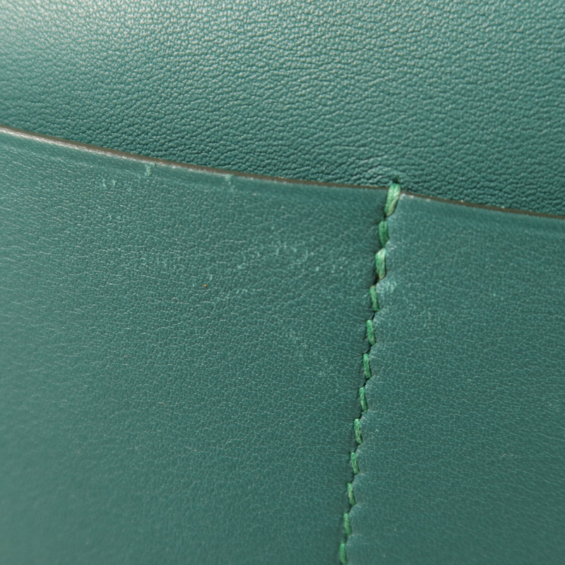 HERMES Swift皮革Mini Halzan手挽肩背兩用袋Malachite-14