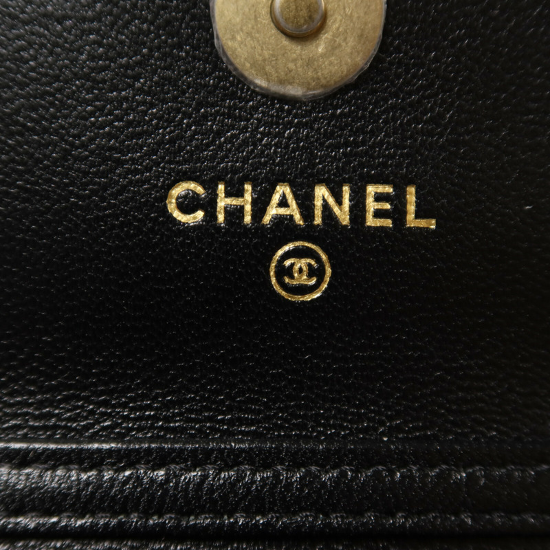 CHANEL 羊皮皮革Chain Shoulder鏈帶肩背袋-5