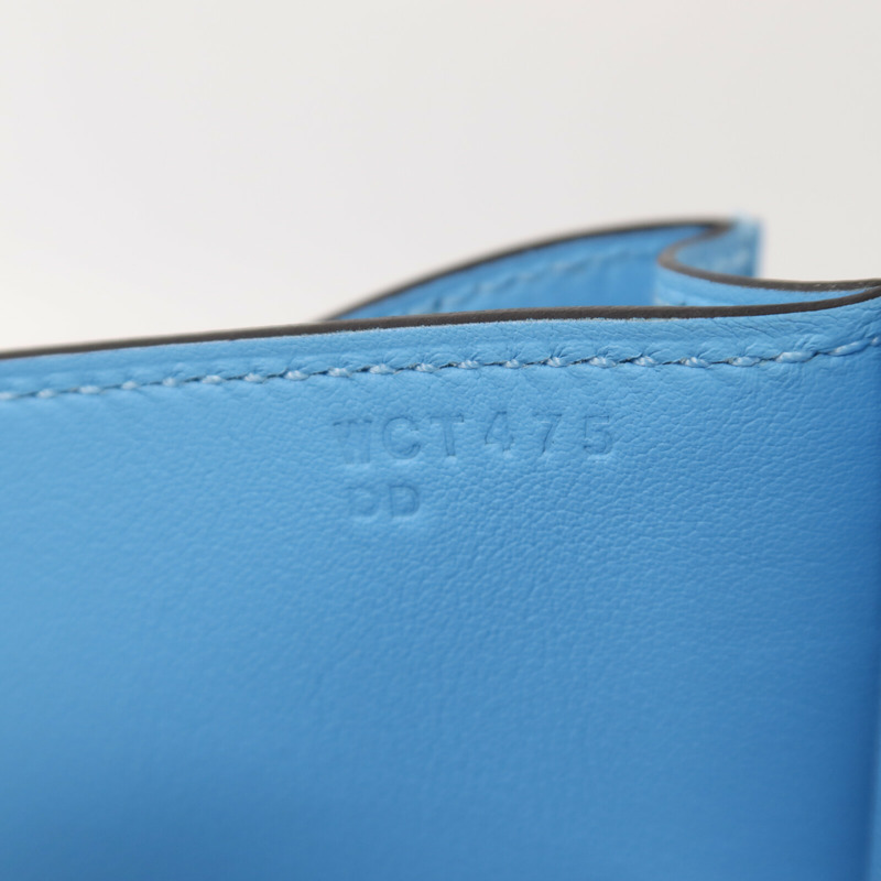 HERMES Swift皮革Constance Mini肩背袋Celeste-6