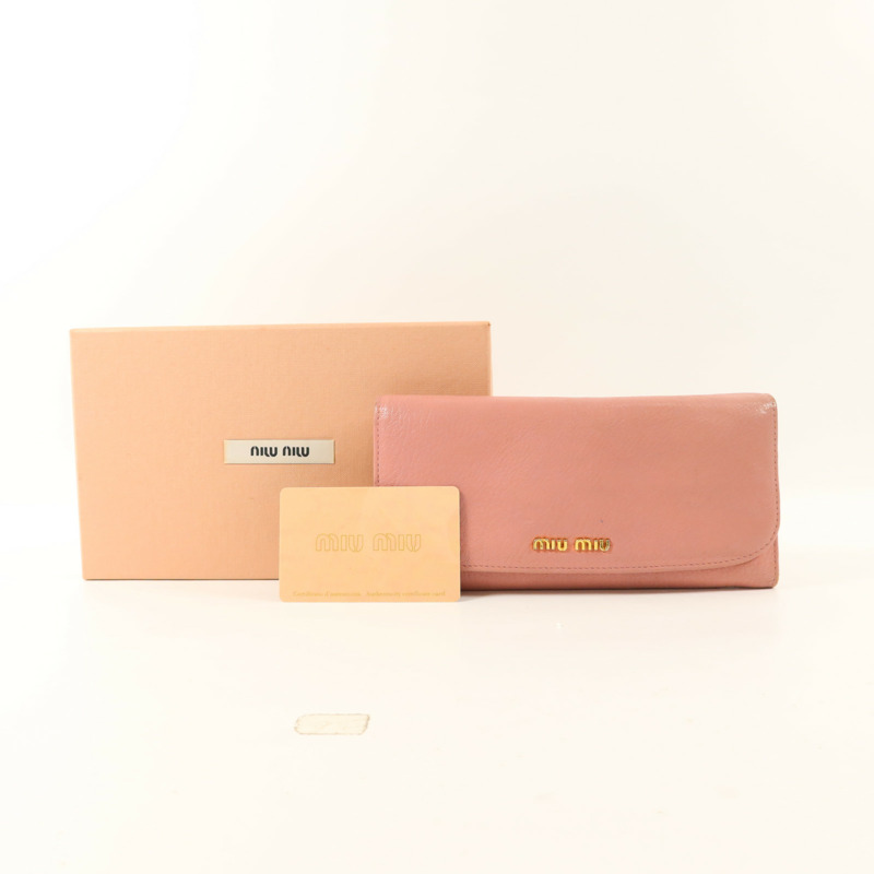 Miu Miu 牛皮皮革Long Wallet長錢包-8