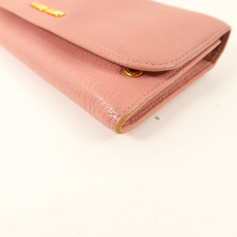 Miu Miu 牛皮皮革Long Wallet長錢包-11