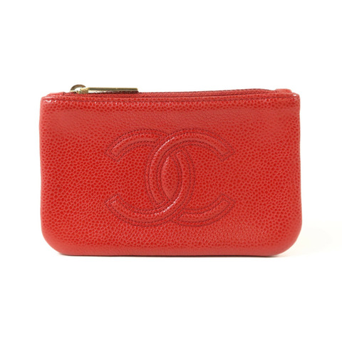 CHANEL 牛皮皮革CC Timeless Coin Case零錢包