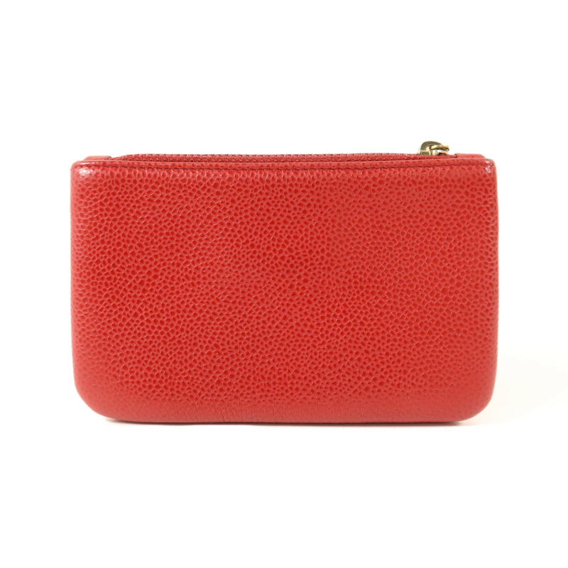 CHANEL 牛皮皮革CC Timeless Coin Case零錢包-1