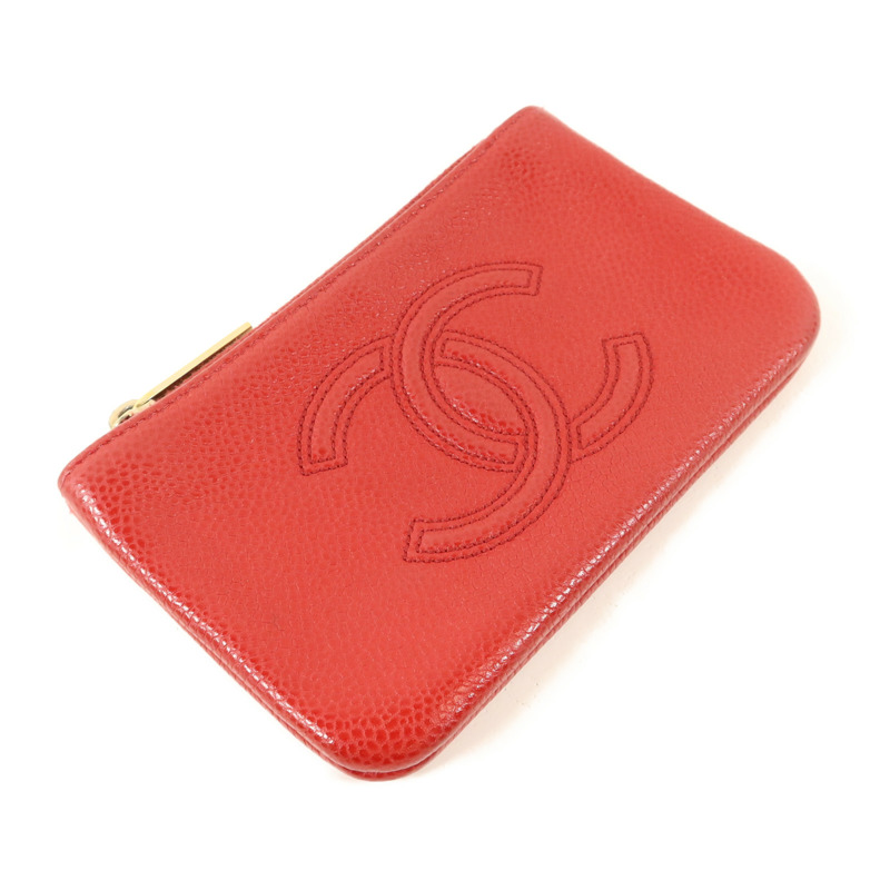 CHANEL 牛皮皮革CC Timeless Coin Case零錢包-2