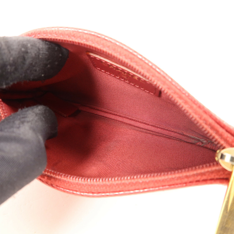 CHANEL 牛皮皮革CC Timeless Coin Case零錢包-4