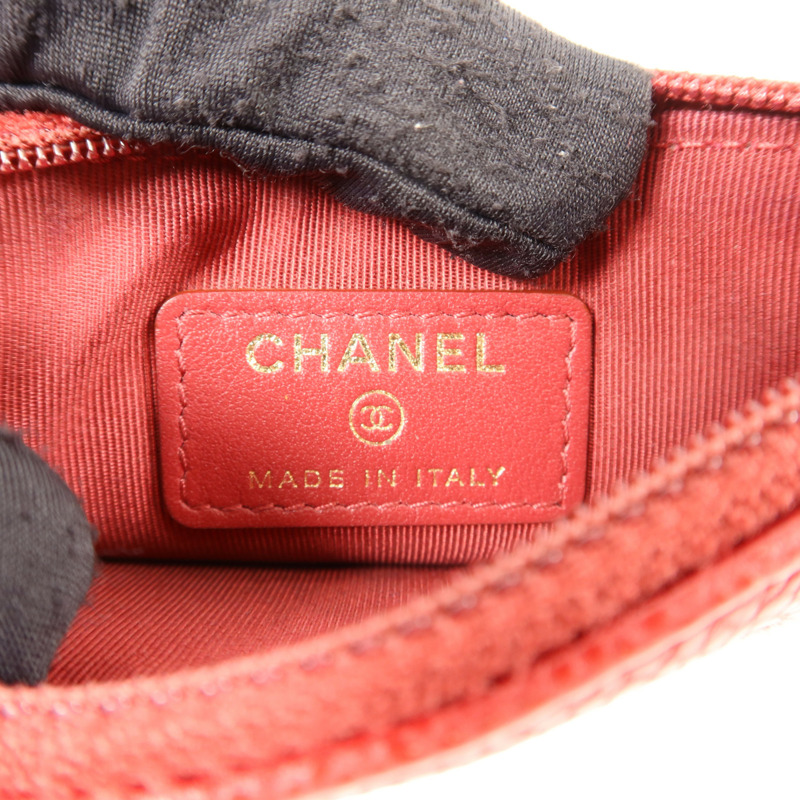 CHANEL 牛皮皮革CC Timeless Coin Case零錢包-5