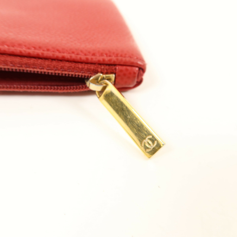 CHANEL 牛皮皮革CC Timeless Coin Case零錢包-9