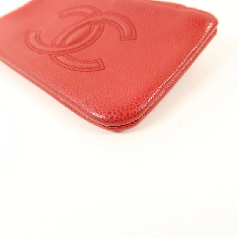 CHANEL 牛皮皮革CC Timeless Coin Case零錢包-10