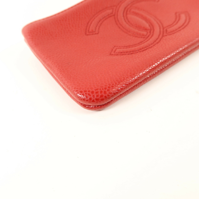 CHANEL 牛皮皮革CC Timeless Coin Case零錢包-11