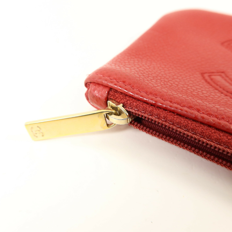 CHANEL 牛皮皮革CC Timeless Coin Case零錢包-14