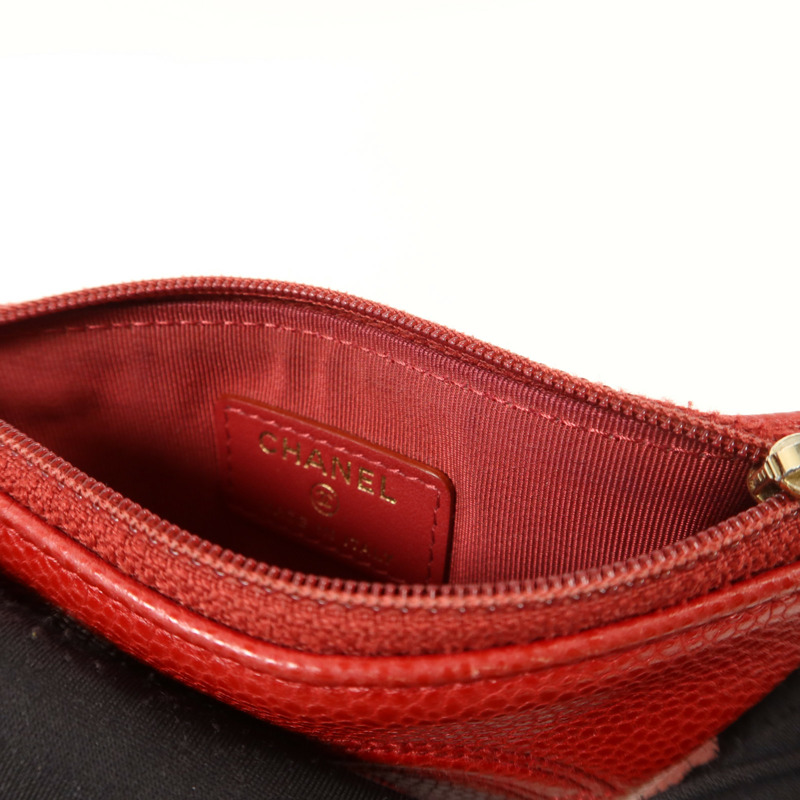 CHANEL 牛皮皮革CC Timeless Coin Case零錢包-15