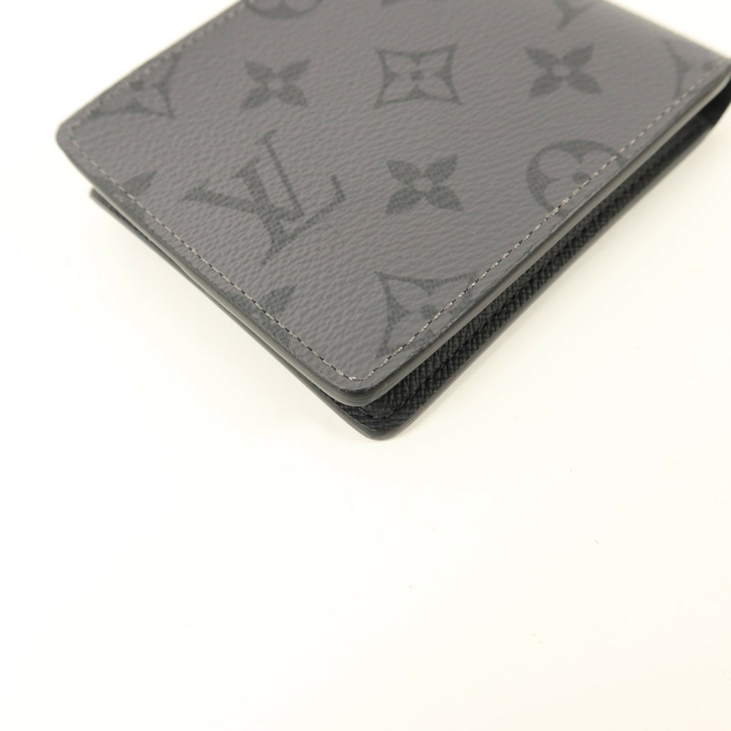 LOUIS VUITTON Monogram Eclipse Reverse Slender Wallet錢包-10