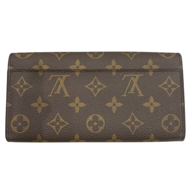 LOUIS VUITTON 路易威登 M62235 PORTEFEUILLE SARAH 長夾 PVC帆布 老花 粉色-1