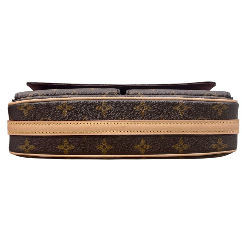 LOUIS VUITTON 路易威登 M46999 VIVACITE 法棍包 PVC帆布 老花 棕色 金釦-5