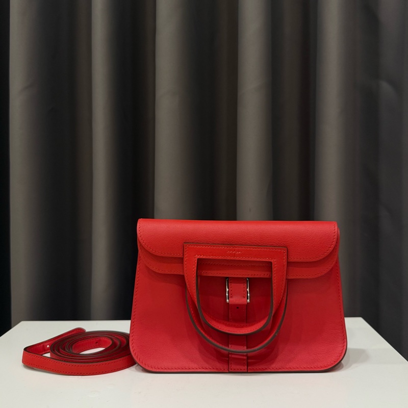 (經典必買）Hermes mini halzan 蕃茄紅c刻-0