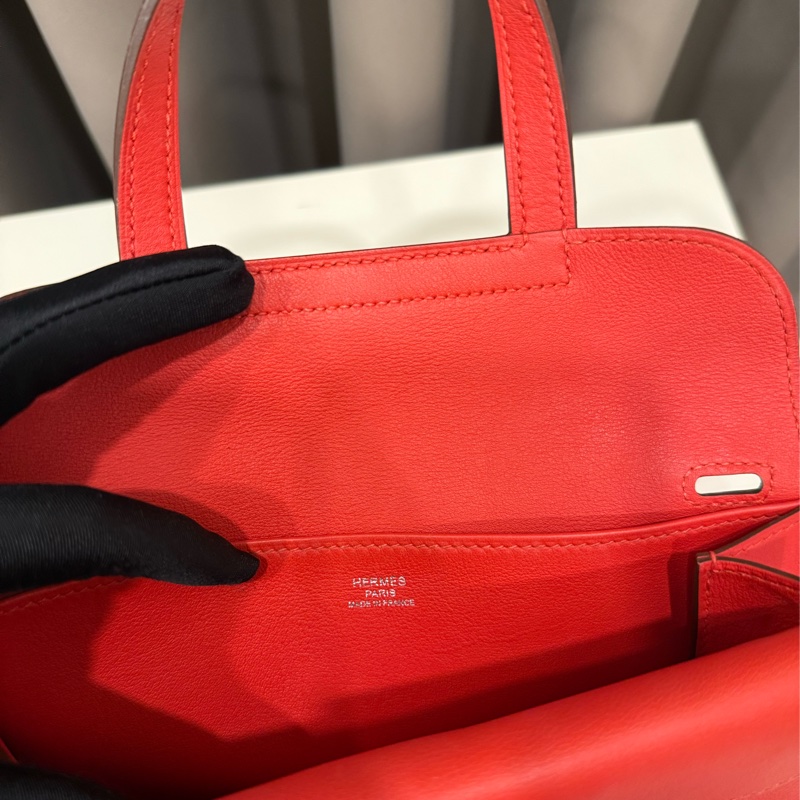 (經典必買）Hermes mini halzan 蕃茄紅c刻-7