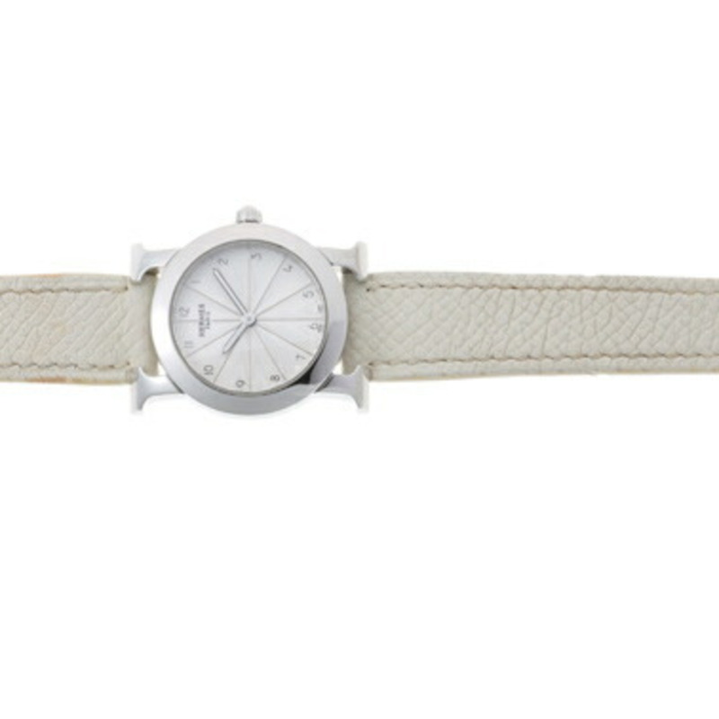 愛馬仕 H-Watch Ronde HR1.210 白色石英腕錶-6