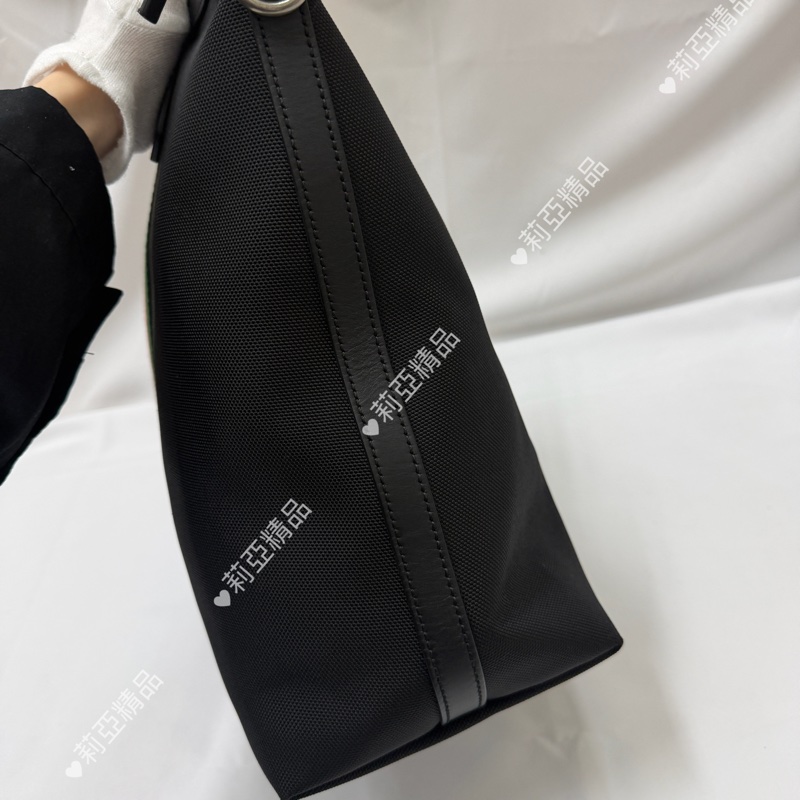 莉亞精品♡Gucci 直式托特包 黑 二手美包-4