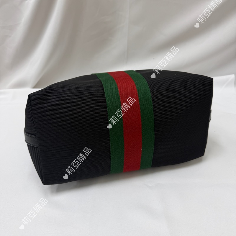 莉亞精品♡Gucci 直式托特包 黑 二手美包-7