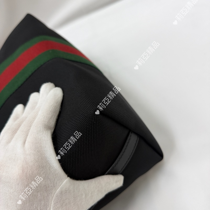 莉亞精品♡Gucci 直式托特包 黑 二手美包-10