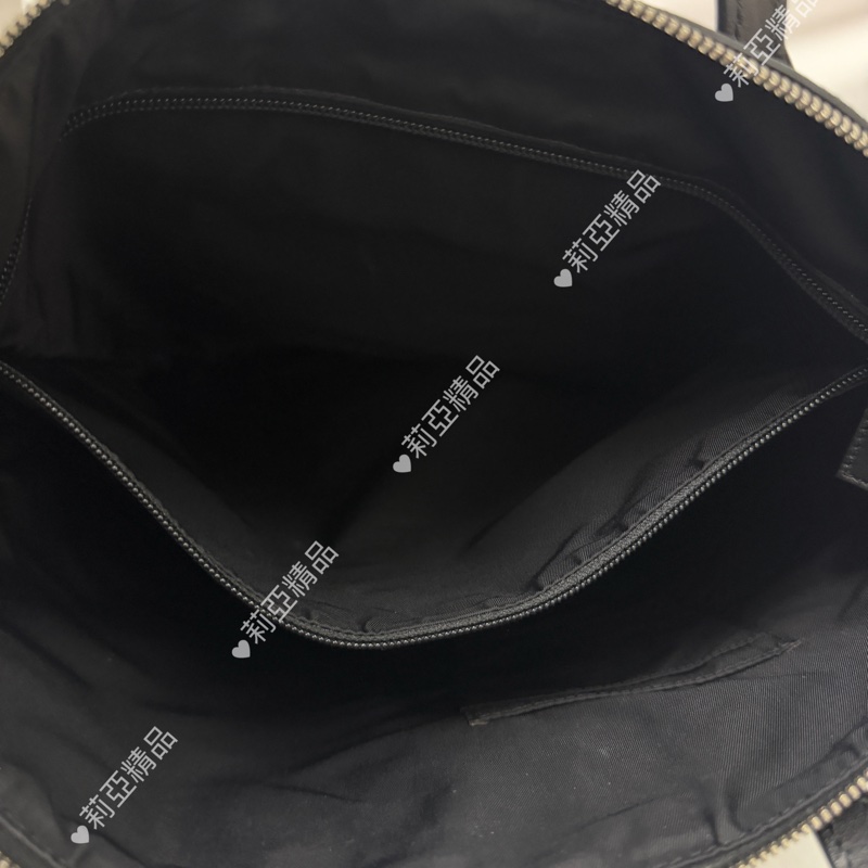 莉亞精品♡Gucci 直式托特包 黑 二手美包-15