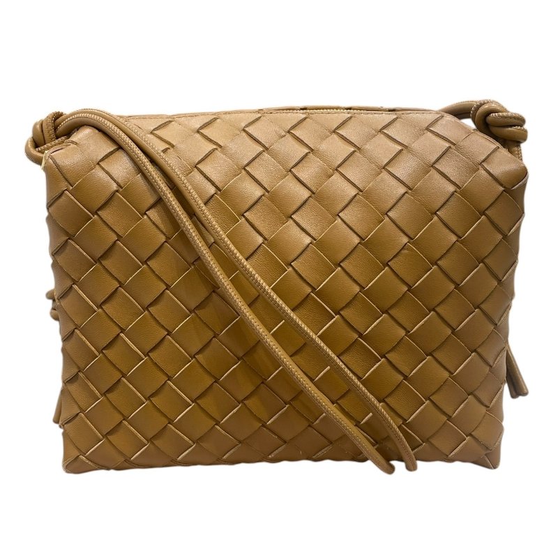 BOTTEGA VENETA 葆蝶嘉 INTRECCIATO 編織相機包 牛皮 焦糖色-0