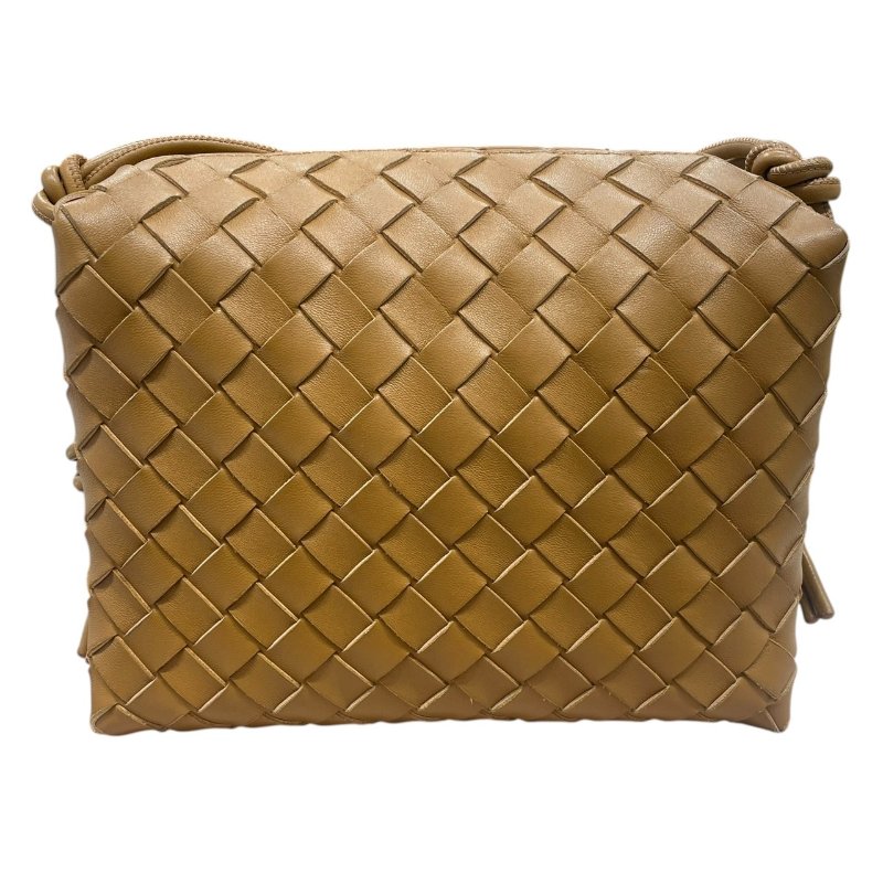 BOTTEGA VENETA 葆蝶嘉 INTRECCIATO 編織相機包 牛皮 焦糖色-1