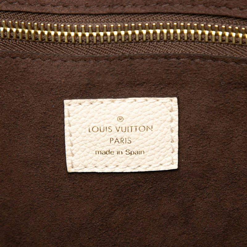 路易威登 Monogram Empreinte Neverfull MM 手提包/單肩包 M46676 米色皮革 女士 LOUIS VUITTON-4