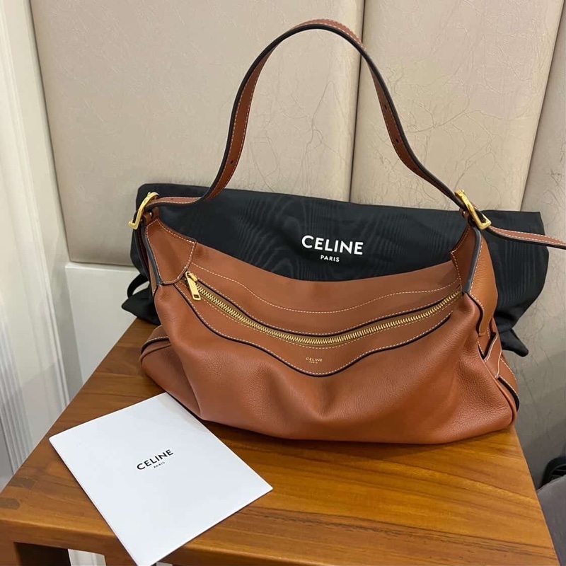 CELINE-ROMY中號焦糖色 托特包-1