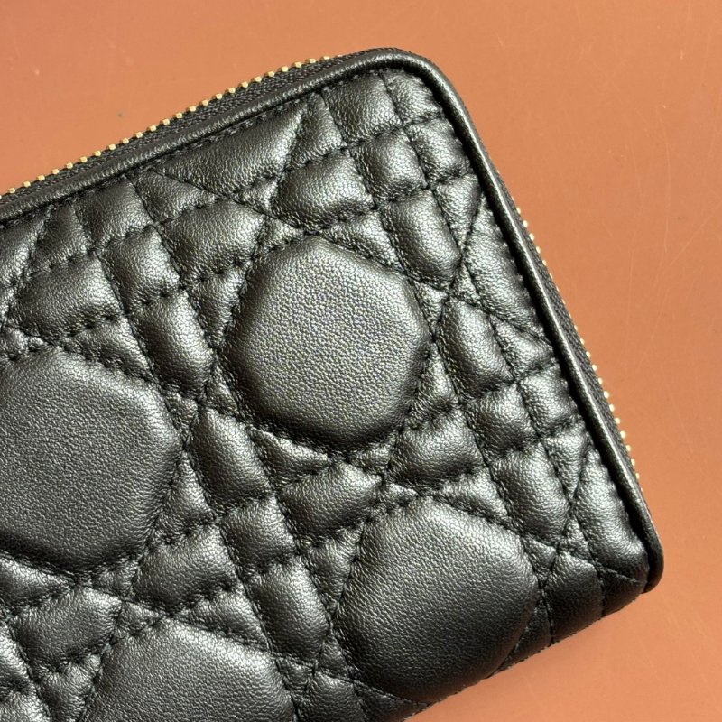 ::Christian Dior:: Lady Dior Voyageur 經典籐格紋中型拉鍊錢夾 ㄇ型拉鍊中夾-5