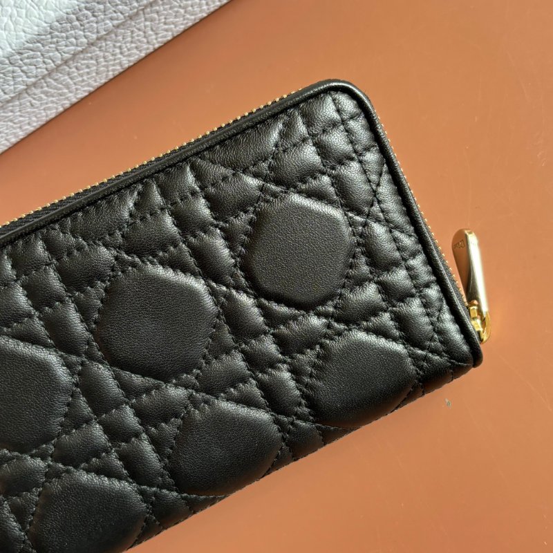 ::Christian Dior:: Lady Dior Voyageur 經典籐格紋中型拉鍊錢夾 ㄇ型拉鍊中夾-7